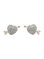 Swarovski Auskarai auksas / sidabrinė / skaidri spalva