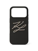 Karl Lagerfeld Išmaniojo telefono dėklas ' SIGNATURE IPHONE 17 PRO ' juoda