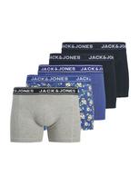 JACK & JONES Boxer trumpikės mėlyna / tamsiai mėlyna / margai pilka / rožių spalva