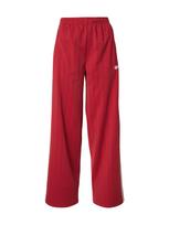 ADIDAS ORIGINALS Kelnės 'PINSTRIPE FIREBIRD LOOSE' tamsiai raudona / balta