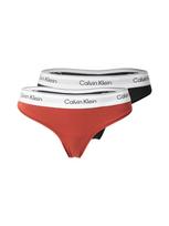 Calvin Klein Underwear Siaurikės šviesiai pilka / mandarinų spalva / juoda / balta