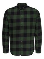 Only & Sons Marškiniai tamsiai žalia / juoda