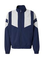 ADIDAS ORIGINALS Demisezoninė striukė 'BLOCKED TRACK' tamsiai mėlyna / balkšva