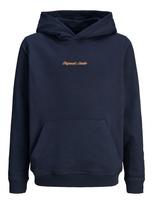Jack & Jones Junior Megztinis be užsegimo 'JORNorrebro' tamsiai mėlyna / abrikosų spalva