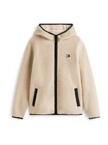 Tommy Jeans Flisinis džemperis smėlio spalva / juoda