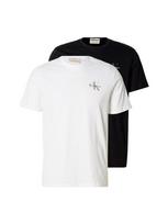 Calvin Klein Jeans Marškinėliai 'CK Monogram Logo T' bazalto pilka / juoda / balta