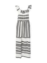 VERO MODA Vasarinė suknelė juoda / balta