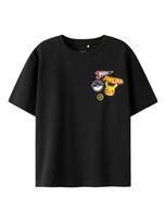 NAME IT Marškinėliai 'NKMJeno Pokemon' aukso geltonumo spalva / rožių spalva / raudona / juoda