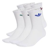 ADIDAS ORIGINALS Kojinės 'Trefoil Cushion' sodri mėlyna („karališka“) / tamsiai žalia / burgundiško vyno spalva / balta