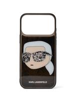 Karl Lagerfeld Išmaniojo telefono dėklas ' GLITTER IPHONE 17 PRO-MAX ' juoda