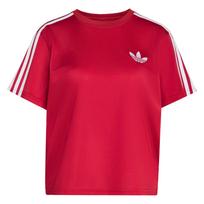 ADIDAS ORIGINALS Marškinėliai 'Firebird' raudona / balta