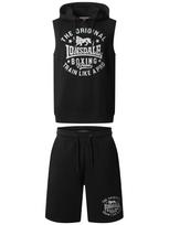 LONSDALE Treningas 'Shotley' juoda / balta