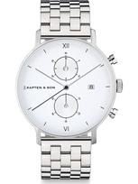 Kapten & Son Analoginis (įprasto dizaino) laikrodis 'Chrono Small Silver Steel' sidabrinė