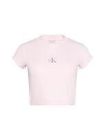 Calvin Klein Jeans Marškinėliai pilka / rožių spalva / balta