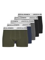Jack & Jones Junior Apatinės kelnaitės tamsiai mėlyna / margai pilka / rusvai žalia / juoda
