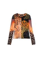 Desigual Marškinėliai geltona / oranžinė / pastelinė oranžinė / juoda