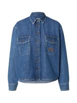 JOOP! Jeans Palaidinė 'Ude' tamsiai (džinso) mėlyna / karamelės