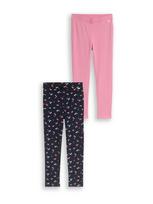TOM TAILOR Tamprės tamsiai mėlyna / šviesiai violetinė / rožių spalva / raudona