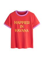 Next Marškinėliai 'Havana' geltona / orchidėjų spalva / raudona