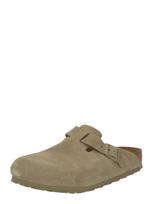 BIRKENSTOCK Klumpės 'Boston' rusvai žalia