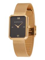 Kapten & Son Analoginis (įprasto dizaino) laikrodis 'Grace Gold Mesh' auksas / juoda