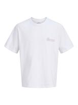 JACK & JONES Marškinėliai 'JORSKETCH' mėlyna / slyvų spalva / oranžinė / balta