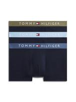 Tommy Hilfiger Underwear Boxer trumpikės šviesiai mėlyna / tamsiai mėlyna / alyvuogių spalva / balta
