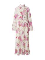 KAVAZI Suknelė 'Romantic chiffon dress' rožių spalva / balta