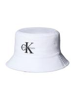 Calvin Klein Skrybėlaitė 'CK Monogram Embroidery' juoda / balta