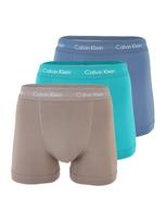 Calvin Klein Underwear Boxer trumpikės vandens spalva / sodri mėlyna („karališka“) / kapučino spalva / balta
