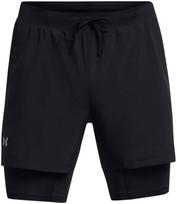 UNDER ARMOUR Sportinės kelnės 'Launch' juoda / balta