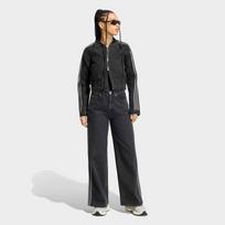 ADIDAS ORIGINALS Demisezoninė striukė 'SUPERSTAR 2.0 DENIM' pilka / juodo džinso spalva