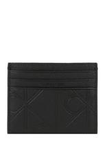 Calvin Klein Dėklas 'Full-grain RFID Zip Cardholder' juoda