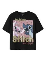 NAME IT Marškinėliai 'NKFADARA STITCH' mėlyna / auksas / rožių spalva / juoda