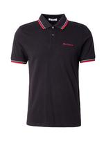 Ben Sherman Marškinėliai raudona / juoda / balta