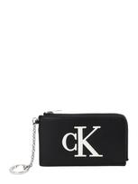 Calvin Klein Piniginė 'BOLD' juoda / sidabrinė