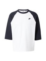 Nike Sportswear Marškinėliai 'CLUB' juoda / balta