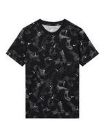Nike Sportswear Marškinėliai tamsiai pilka / juoda / balta