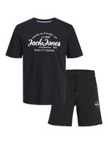 JACK & JONES Treningas 'JJForest' juoda / balta