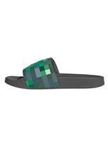 ADIDAS SPORTSWEAR Sandalai / maudymosi batai 'ADILETTE SHOWER - MINECRAFT' antracito spalva / šviesiai žalia / tamsiai žalia / balta