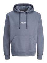JACK & JONES Megztinis be užsegimo 'JJESOHO' bazalto pilka / balta