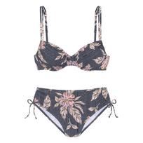 SUNSEEKER Bikinis ruda / alyvuogių spalva / šviesiai oranžinė / rožių spalva / juoda