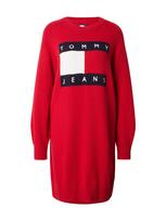 Tommy Jeans Megzta suknelė tamsiai mėlyna / raudona / balta