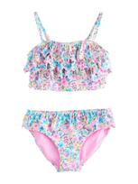 Next Bikinis kremo / šviesiai mėlyna / smaragdinė spalva / šviesiai rožinė