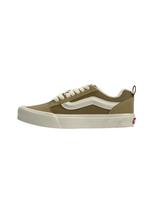 VANS Sportbačiai be auliuko 'Knu Skool' alyvuogių spalva / balta