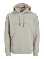 JACK & JONES Megztinis be užsegimo 'JJEStar' glaisto spalva / juoda