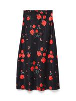 VERO MODA Sijonas tamsiai žalia / raudona / juoda