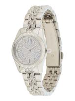 MICHAEL Michael Kors Analoginis (įprasto dizaino) laikrodis 'LEXINGTON' sidabrinė / skaidri spalva