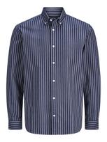 JACK & JONES Marškiniai 'JPRBLUHARVEY' tamsiai mėlyna / tamsiai žalia / natūrali balta