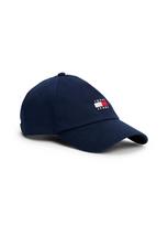 Tommy Jeans Kepurė 'Heritage Logo Baseball' tamsiai mėlyna jūros spalva / nakties mėlyna / raudona / balta